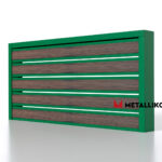 Планкен для забора Printec под дерево 120 mm RAL 6002 – покрытие полиэстер, толщина 0,45 мм в Сочи | фото 1