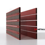 Планкен для забора Printec под дерево 120 mm RAL 3009 – покрытие матовое, толщина 0,45 мм в Сочи | фото 3