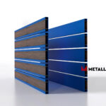 Планкен для забора Printec под дерево 120 mm RAL 5005 – покрытие матовое, толщина 0,45 мм в Сочи | фото 4
