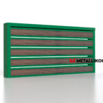 Планкен для забора Printec под дерево 120 mm RAL 6002 – покрытие полиэстер, толщина 0,45 мм в Сочи | фото 3